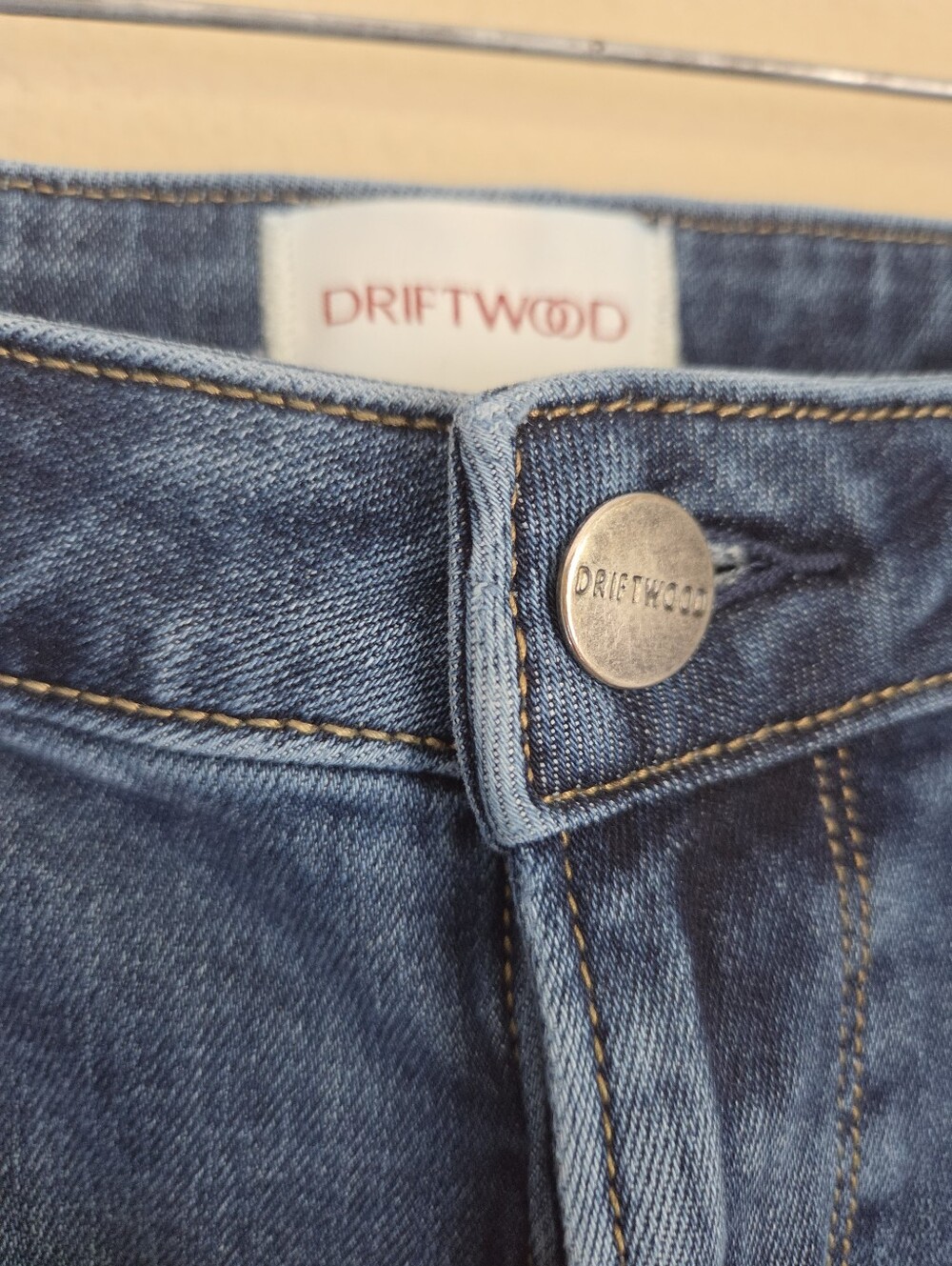 driftwood jackie high rise jeans size 31x28 embroidered side trim medium wash - Picture 6 of 7